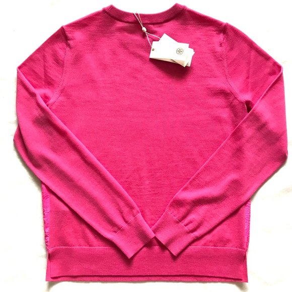 New Auc Tory Burch Jonah Textured floral Top - Picture 5 of 8